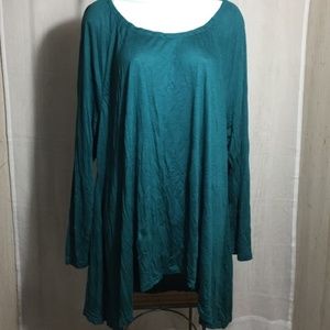 American Rag CIE Plus Size Teal Green Long Tunic